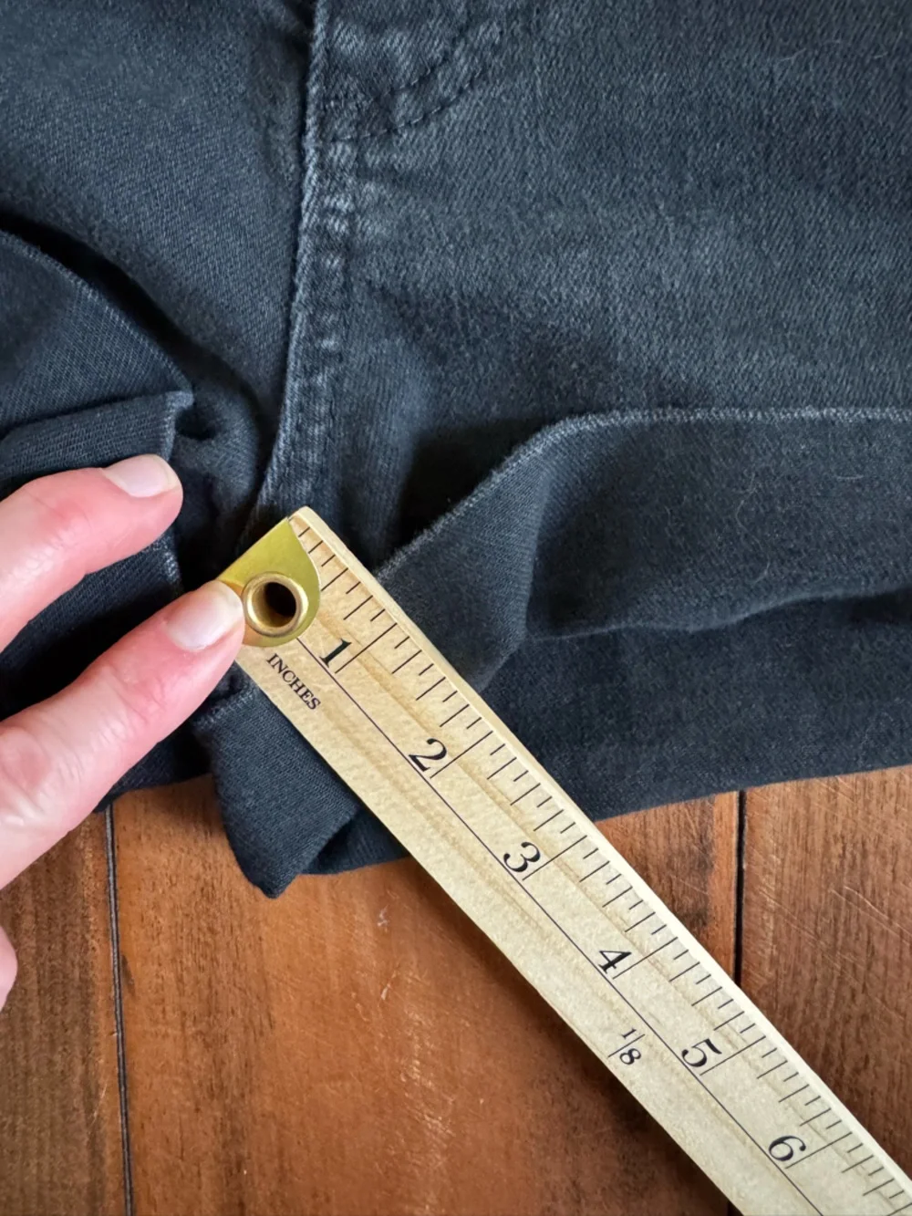 ag hailey boyfriend denim shorts distressed raw hem black - Picture 10 of 10